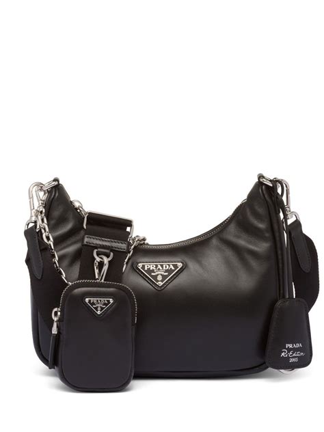 prada re-edition 2005 calfskin chain shoulder bag|prada shoulder bag 2005.